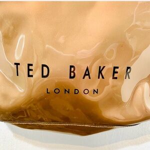 Ted Baker-Bling Glam Bow PVC iconic Maximalist tote in metallic bronze.